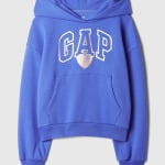 Укороченный свитшот с логотипом и фольгированным сердцем Gap, синий - фото 4