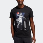 Футболка geek up tee donovan mitchell pattern black Adidas, черный - фото 4