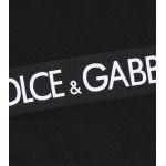 Футболка из смесового хлопка с логотипом Dolce&Gabbana, черный - фото 3