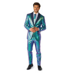 Мужской костюм в стиле металлик с рыбьей чешуей OppoSuits - фото