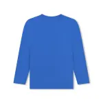 Футболка для мальчика из 100% хлопка с вертикальным логотипом BOSS Kidswear, цвет Azul Índigo - фото 2