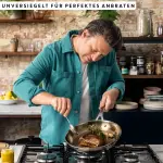 Сковорода Tefal "Jamie Oliver E31104 Cook Smart", нержавеющая сталь 18/10, нержавеющая сталь без покрытия, Thermo-Fusion, подходит для индукции Ø 28 см + высота 8,8 см, цвет Edelstahl - фото 7