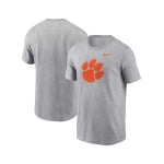 Мужская футболка с логотипом Heather Grey Clemson Tigers Primetime Evergreen Nike, серый - фото