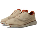 Оксфорды Cole Haan 2.Zerogrand Laser Wing Tip Oxford Lined, цвет Sesame Suede/Silver Lining - фото