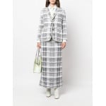 Thom Browne твидовый жакет, зеленый - фото 2