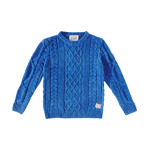 Свитер из шенилла с косичной вязкой Scotch & Soda Kids, цвет bookclub blue - фото