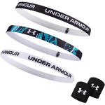 Повязка Under Armour, цвет Blue, black and white + drawstring bag - фото 5