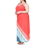 Платье Michael Kors Plus Size Island Bias Slip Maxi Dress, цвет Nassau Teal - фото