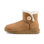 Женские зимние ботинки Bailey Snow Boots Brown/Beige Ugg - фото 5