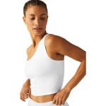 Топ Beyond Yoga Spacedye The Bold Shoulder Cropped Tank, цвет Cloud White - фото 2