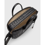 Большой мужской портфель Getaway Intrecciato Bottega Veneta, цвет Nero-Nero - фото 3