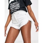 Джинсовые шорты Topshop Kiri из сильно выцветшего денима - фото 3