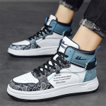 Кроссовки WARRIOR Skateboarding Shoes Men High-top, белый/голубой - фото 8