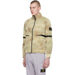 Бежевая куртка с нашивками Stone Island, цвет Natural beige - фото 4