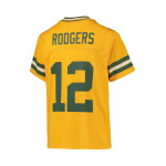 Джерси Big Boys Aaron Rodgers Gold Green Bay Packers Inverted Team Game Nike - фото 4