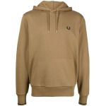 Fred Perry logo-embroidered drawstring hoodie, коричневый - фото