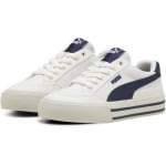 Кроссовки PUMA Kids Puma Kids Court Classic Vulc Faux Suede Sneakers, цвет Puma White/Puma Navy/Vapor Gray - фото