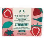 The Body Shop Очищающее мыло для лица и тела с клубникой 100 г - фото