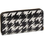 Сумка Kate Spade New York Morgan Painterly Houndstooth Embossed Saffiano Leather Zip Around Wallet, цвет Black Multi - фото 2