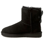 Кроссовки мини bailey bow ii классические на флисовой подкладке Ugg, черный - фото