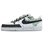 Кроссовки Nike Court Vision 1 Skateboarding Shoes Men Low-top White/Green/Black, зеленый - фото