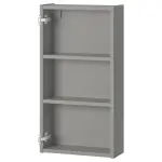 Каркас навесного шкафа для ванной комнаты, серый, 40x15x75 см, ENHET IKEA - фото