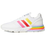 Кроссовки Adidas Originals ZX 1K Lifestyle Unisex, белый/розовый/красный/желтый - фото