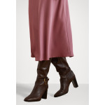 Юбка А-силуэта SATIN CHARMEUSE MIDI SKIRT Lauren Ralph Lauren, розовый - фото