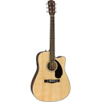 Акустическая гитара Fender CD-60SCE Solid Top Dreadnought Acoustic-Electric Guitar - Natural - фото 3