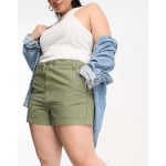 Шорты карго цвета хаки ASOS Curve - фото