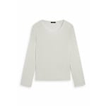 Вязаный свитер CREW NECK Massimo Dutti, белый - фото