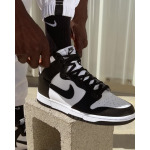 Кроссовки Nike Dunk High Retro, цвет White/Total Orange/Black - фото 2