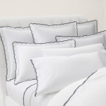 Подушка Malin Scallop Organic Cotton Sham, Standard Ralph Lauren, синий - фото 3