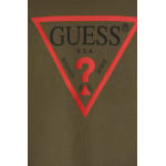 Детская хлопковая футболка Guess, зеленый - фото 4