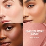 bareMinerals Complexion Rescue Liquid Blonzer Румяна Бронзер Гибридное сияние на солнце Создаваемый гель-крем для лица и щек Веганский поцелуй розового цвета 0,5 унции - фото 2