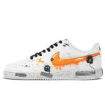 Кроссовки Nike Court Vision 1 Skateboarding Shoes Men Low-top Orange/White, оранжевый/белый/голубой - фото