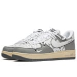 Кроссовки Nike Air Force 1 Skateboarding Shoes Men Low-top Grey/white, серый - фото 3