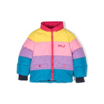 Пуховик в стиле колор-блок Marc Jacobs Kids, желтый - фото