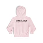 Balenciaga Kids худи с принтом, розовый - фото 2