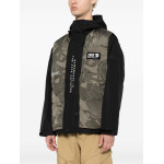 A Bathing Ape layered padded jacket, зеленый - фото 3