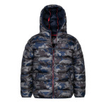 Легкая куртка CAMO HOODED PUFFER MINOTI, цвет blue - фото 6