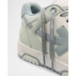 Мужские кожаные низкие кеды Out Of Office Off-White, цвет Mint- Greyish - фото 4