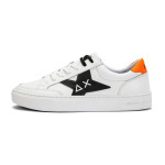 Кроссовки SUN68 Skateboarding Shoes Men Low-top White/fluorescent Orange, белый/оранжевый - фото