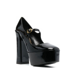 Stuart Weitzman туфли Мэри Джейн Skyhigh 145 на платформе, черный - фото 2