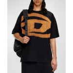 Мужская футболка T-Boxt-Bleach Diesel, цвет Deep/Black - фото