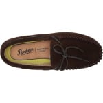 Тапочки Florsheim Cozzy Moc Toe Tie Slipper, цвет Chocolate Suede - фото 2