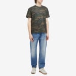 Футболка Valentino V Logo Camo T Shirt, цвет Army - фото 4