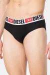 Трусики Andre с контрастным логотипом на талии - 3 пары Diesel, черный - фото 3