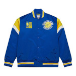 Тяжелая куртка из атласа NBA Golden State Warriors Mitchell and Ness, синий - фото