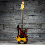 Басс гитара Fender Custom Shop Limited Edition '60s Precision Bass Heavy Relic - 3 Tone Sunburst - фото 2